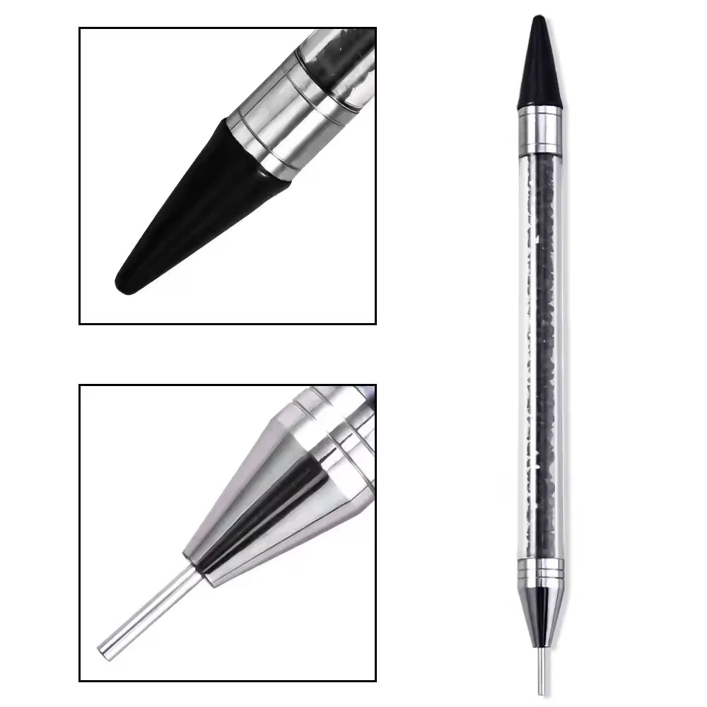 LINMANDA Rhinestone Dotting Tool Double Ended Rhinestone Dotting Crayon Rhinestone Application Tool Suitable for Home DIY
