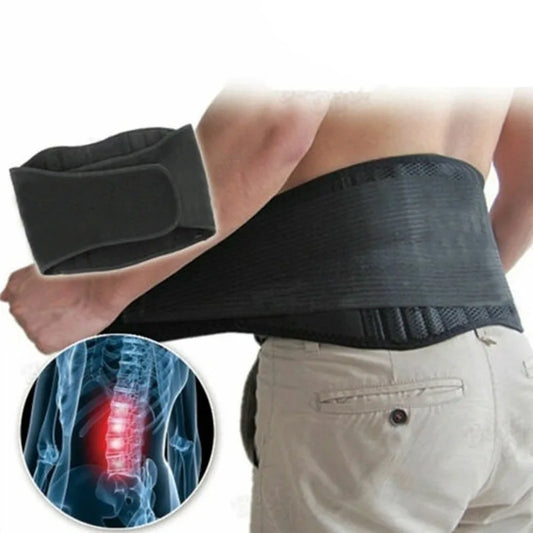 1pc Lower Back Support Brace with Self Heating, Adjustable Waist Belt for Lumbar Pain Relief, Men Women Health Care Massager