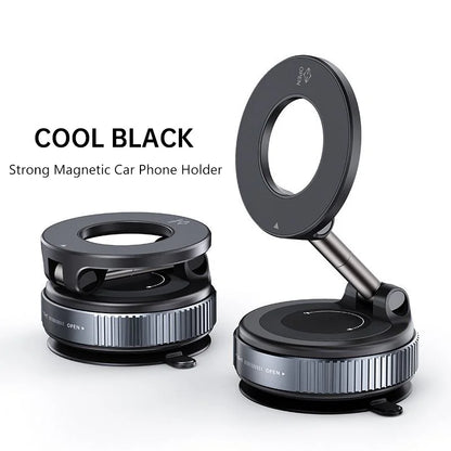Vacuum Magnet Phone Bracket Multi-angles Adjustment Strong Magnetic Suck Design Foldable Car Holder For iphone Navigation Stand