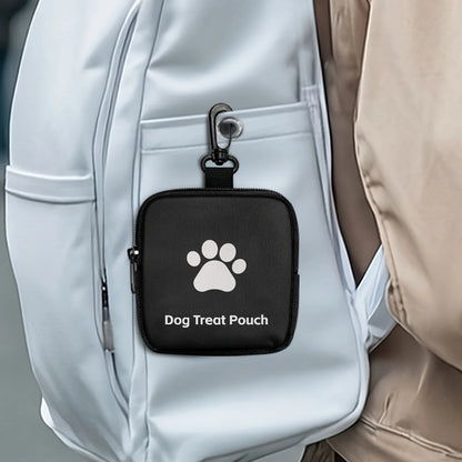 1pc Zippered Dog Training Treat Bag - Portable Pet Snack Pouch with Zipper, Spill-Proof Design - For Dog Owners, Trainers