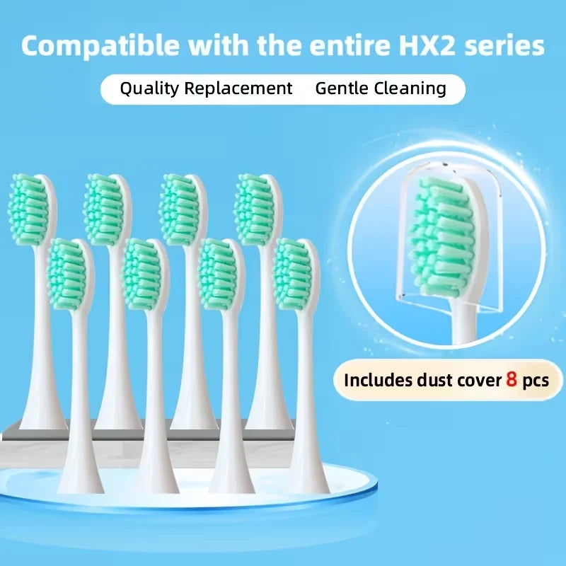 Replacement Toothbrush Head For Philips HX2033/HX2421/ HX2431/HX2451/HX2461/HX2471/HX2023 With Cover Brush Head Free Shipping