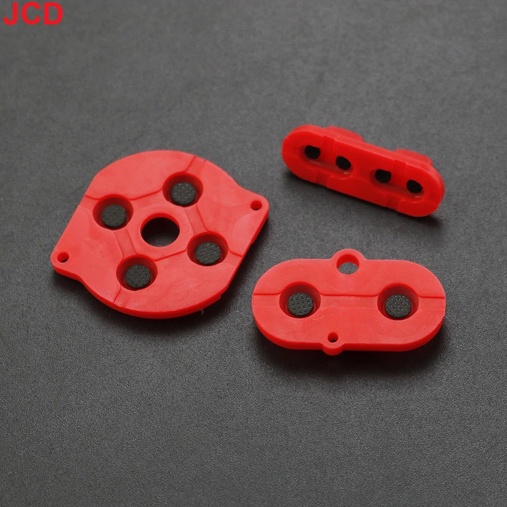 JCD 1set For Game Boy Color GBC Game Console Shell Housing Silicon Start Select Keypad Rubber Conductive Button A-B d-pad