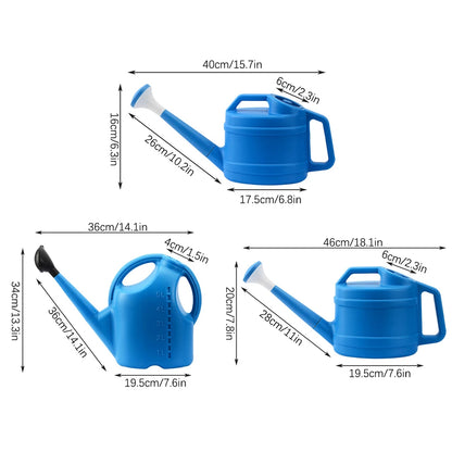 Long Spout Watering Pot For Garden With Sprinkler Head Comfort Grip Watering Kettle Lightweight Large Water Can For Garden