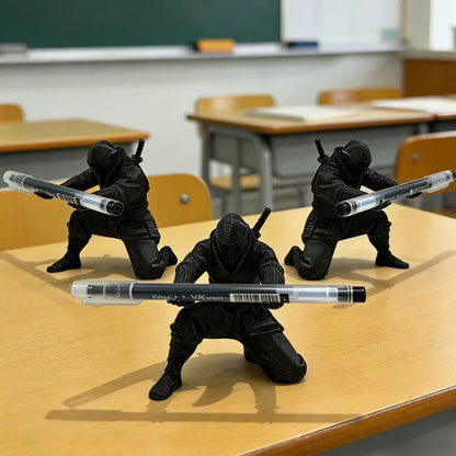 Desktop Art 3D Printed Ninja Pen Holder Unique Figurine Stationery Organizer Pencil Figurines Desk Decor Craft For Pen Storage