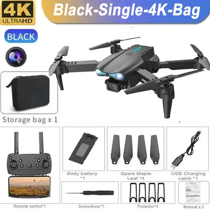 New E99Pro RC Drone 4K Professinal With 1080P Wide Angle HD Camera Foldable Helicopter WIFI FPV Height Hold Gift Toy