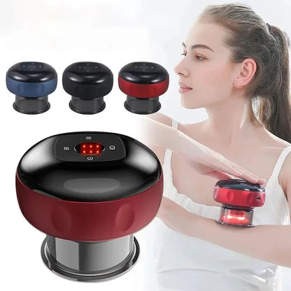Corded Cupping Massage Device with Heating – For Back, Neck & Arm Scraping & Cupping