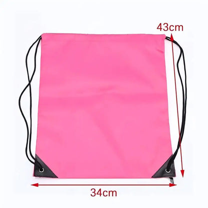 HOMEFISH Waterproof Foldable Gym Bag Bundle Pocket Fitness Backpack Drawstring Shop Pocket Hiking Camping Swimming Sports Bags
