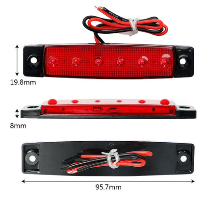 10 PCS Car External Turn Signal LED Lights 24V 12V Auto Bus Truck Lorry UTE Trailer Tail Warning Lamp Brake Indicator Lights