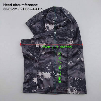 Summer Men's Women's Elastic Breathable Balaclava Hat Sunscreen Cycling Full Face Mask Scarf For Hiking Fishing Skiing