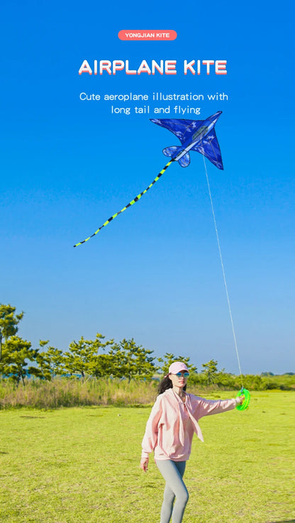 YongJian Plane Kites With Handle And Line Good Flying kites for kids ages 14+Outdoor Fun Sports kites