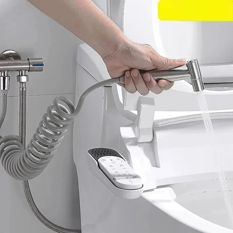 Handheld Bidet Sprayer Set Stainless Steel Spray Gun Shower Handheld Toilet Bidet Faucet Sprayer Shower Nozzle Self Cleaning