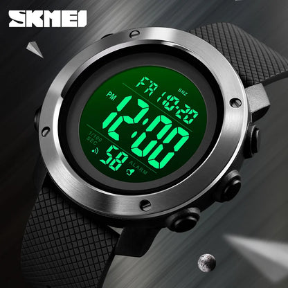 SKMEI 1426 Sports Waterproof Digital Watch for Men Stopwatch Electronic LED Display Mens Wristwatches Reloj Masculino Clock 1416