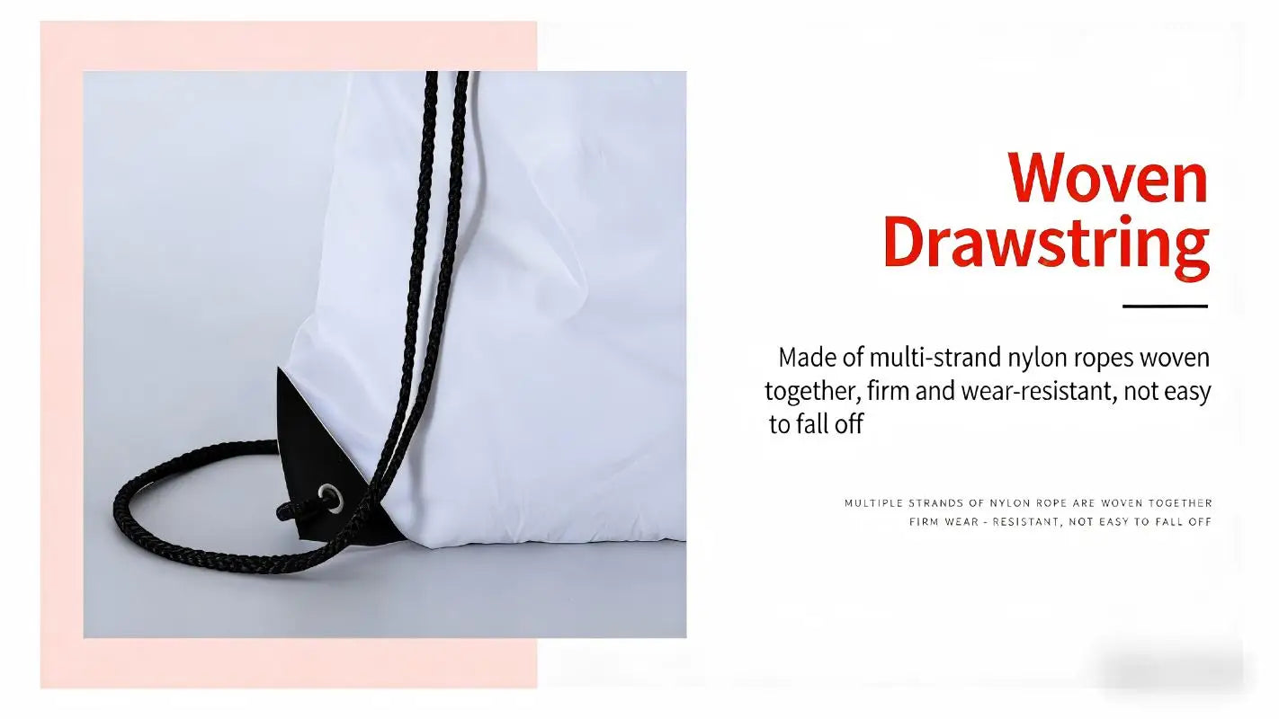 HOMEFISH Waterproof Foldable Gym Bag Bundle Pocket Fitness Backpack Drawstring Shop Pocket Hiking Camping Swimming Sports Bags