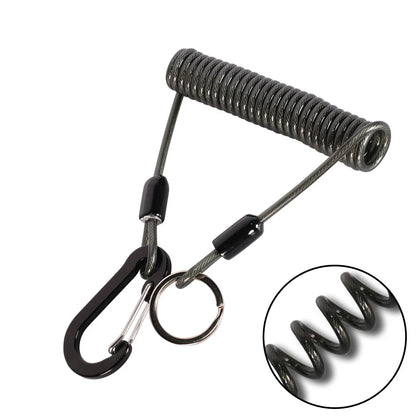 Fishing Missed Rope Anti-lost Spiral Spring Lure Pliers Lanyard Wire Spring Rope Prevent Rod Drop Lose Tool