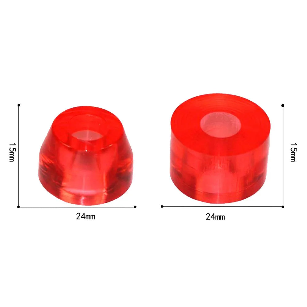 4Pcs 85A 95A 100A Skateboard Truck Bushings Longboard Replacement Pivot Cups Shockproof Skateboard Accessories Pivot Tube Parts