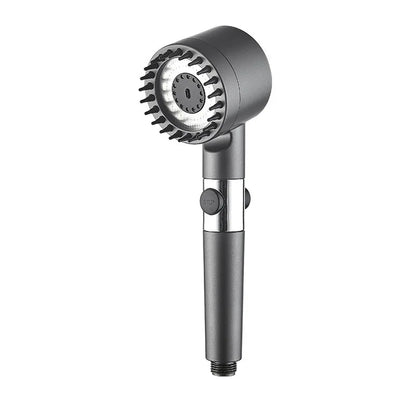 High Pressurized Filter Shower Head 3-mode Adjustable Spray with Massage Brush Rain Faucet Bathroom Accessories