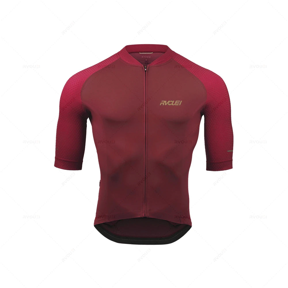 2027 Rvouei Pro Team Bicycle Clothing Men New Road Bike Wear Racing Clothes Breathable Cycling Jersey Set Ropa Ciclismo Maillot