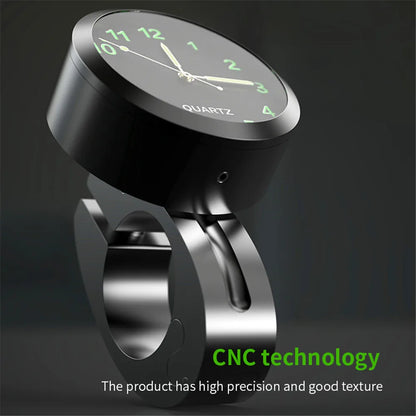 Universal Motorbike Bike Waterproof Handlebar Clock With Night Vision Light 22-25mm Motorcycle Handlebar Mount Clock Watch