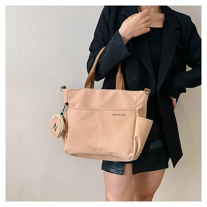 Large capacity Korean version crossbody bag suitable for both male and female college students travel shoulder bag commuting bag