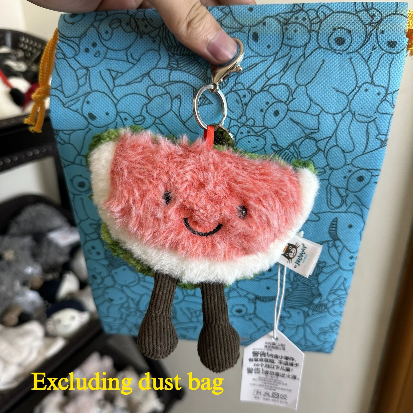 JC Hot Bag Cute Plush Toy label cute girl bag charm plush toy keychain Kawaii plush toy perfect as a birthday  Limited New Gift