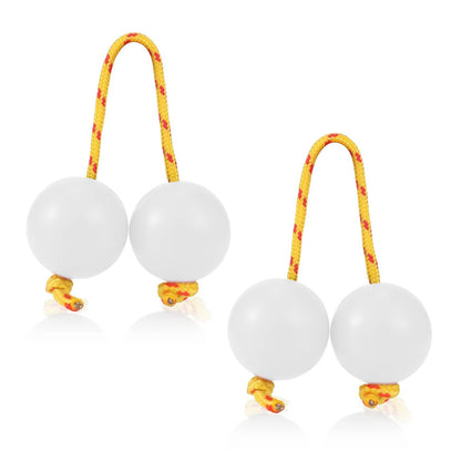 2pcs Kashaka Rhythmic Balls,Portable Kashaka Rhythmic Shaker,Single Hand Percussion Instruments,For Kid Adults Beginners