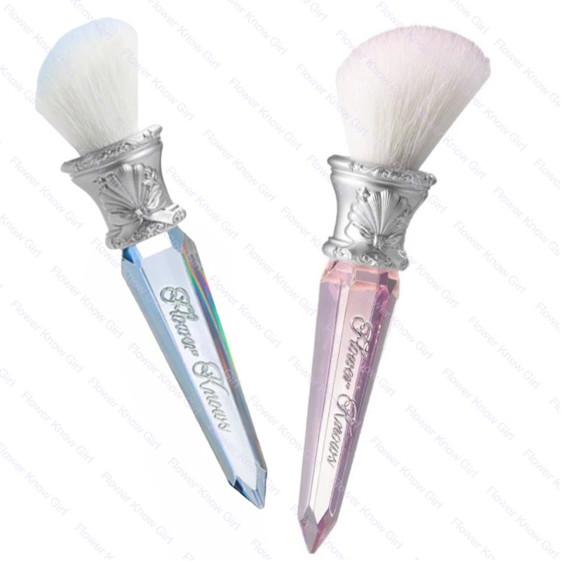 Flower Knows Shell Pearl  Series Blush Brush Wool Loose Powder Highlighter Brushes