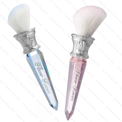 Flower Knows Shell Pearl  Series Blush Brush Wool Loose Powder Highlighter Brushes
