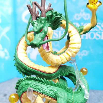 Creator X Creator Dragon Ball Shenron Green With Cloud Anime Action Figure Collection Model PVC Doll Toy Gift Decoration QY