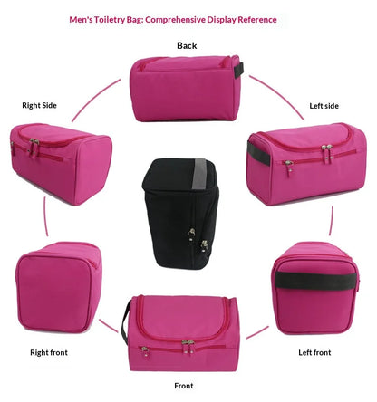 HOMEFISH Men's multifunctional travel storage bag, toiletries pillowcase, hand-held toiletries bag