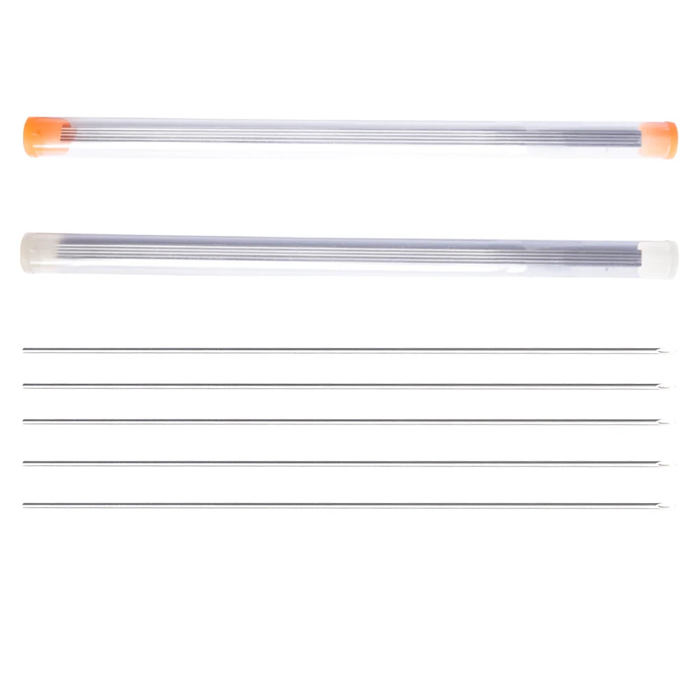 FTK Earthworm Hooking Needle Stainless Steel Earthworm Gas Needle Portable Hollow Fishing Worm Penetrating Driller Fish Tool