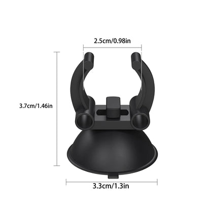 4Pcs Aquarium Heater Suction Cup with 0.98 Inch Clip Black Standard Heater Rod Holder Clip For Fish Tank