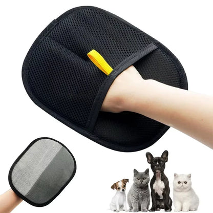 Pet Electrostatic Hair Removal Gloves Dog Cat Hair Removal Brush Gloves Hair Adhesive Gloves Carpet Clothing Hair Cleaning Brush