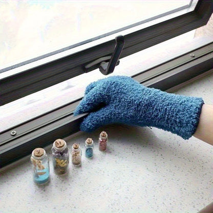 1pc Microfiber Dusting Gloves-Stretchable & Breathable Cleaning Gloves,Non-Waterproof for Cars, Boats, RVs, Pools, Home, Kitchen