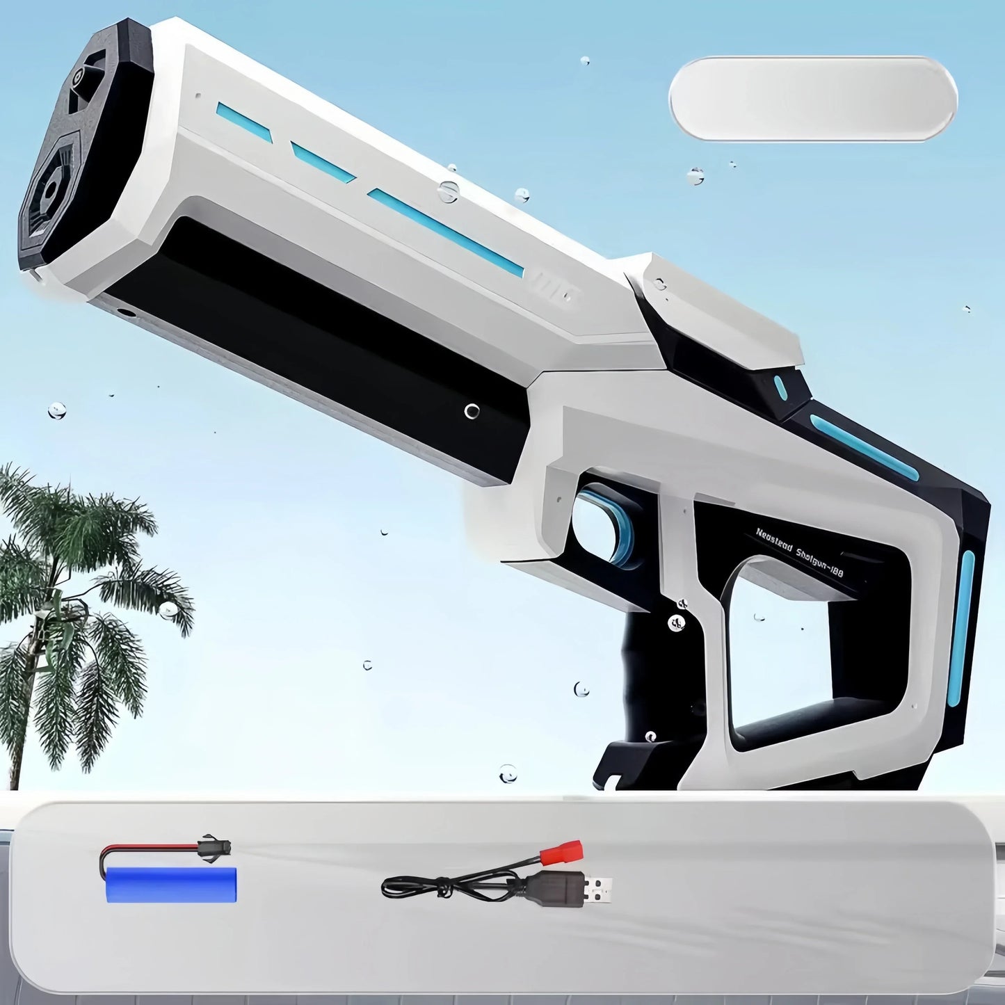 43cm Electric Water Guns For Adults Powerful Squirt Automatic Water Suction Water Blasters Summer Outdoor Beach Toy For Kid Gift
