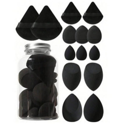 12/14Pcs Makeup Sponge Set Cosmetic Blender Beauty Egg Foundation Sponge Powder Puffs Mini Finger Puff Women Make Up Accessories