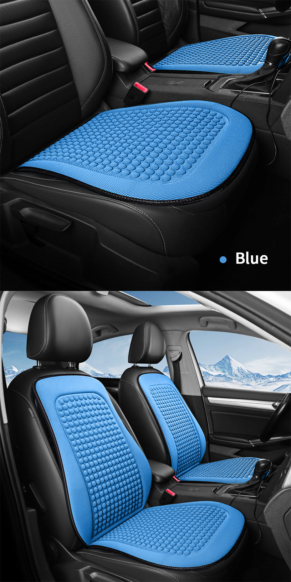 Summer Cooling Seat Cushion Breathable Car Seat Covers Bump Massage Automobiles Seat Cover Universal Seat Protector Pad