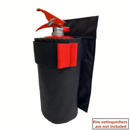 1pc Oxford Fabric Car Fire Extinguisher Organizer - Durable Trunk Storage Bag & Seat Back Holder, for Fire Extinguisher Storage