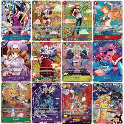 English Version Anime One Piece OPCG Card Nami Straw Hat Crew/Yamato Land of Wano Game Anime Collection Proxy Cards
