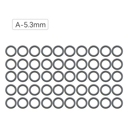 50pcs Carp Fishing Accessories Round Ring Swivels For Hair Chod Rig Pop up Bait Boilie Hook Swivels Connector Terminal Tackle