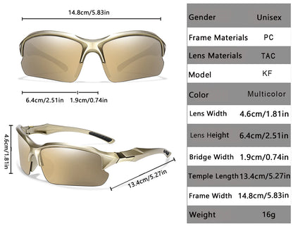 LOISRUBY Brand Classic Cycling Polarized Sunglasses Men Women Mtb Bicycle Square Eyewear Camping Hiking Driving Goggles UV400