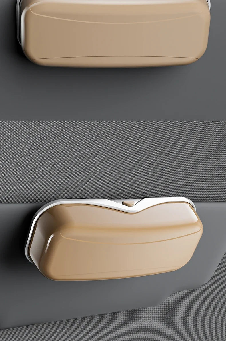 Multifunctional Car Sun Visor Glasses Holder, Portable Eyeglass Storage Box