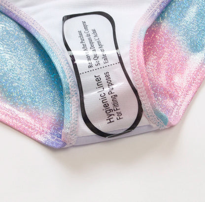Fishscale Bandage Girls Kids Swimsuit 2026 Shell Shape Embroidery Children Girls One Piece Swimwear Beach Wear Monokini