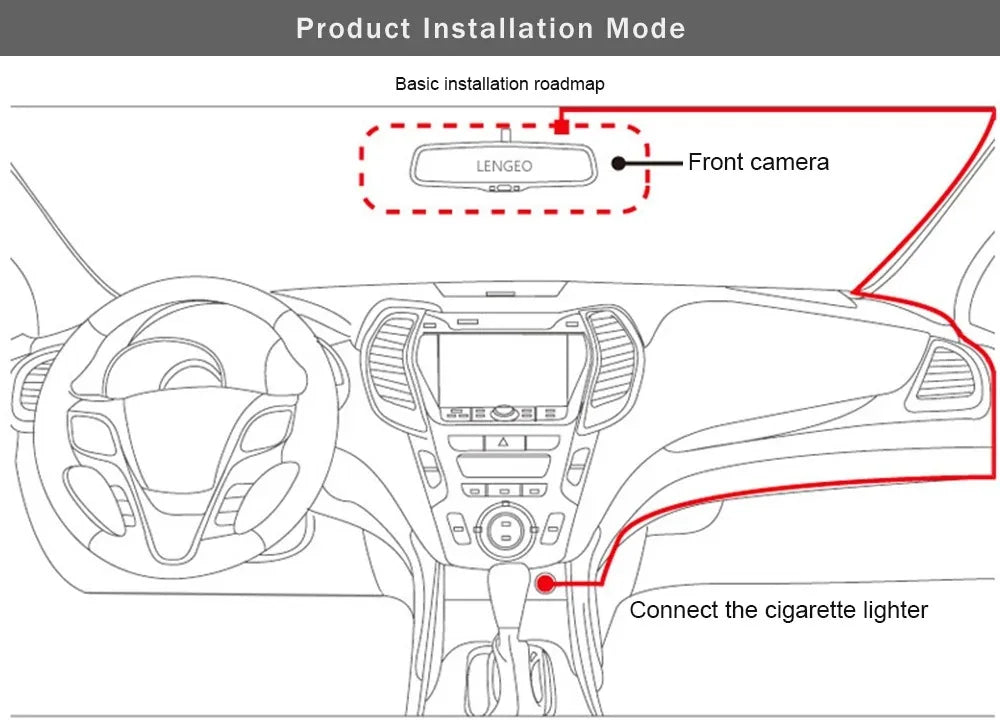 1080P HD WIFI 2/3Camera Dash Cam For Car Camera Video Recorder Car DVR Front Rear View Camera Night Vision Car Accessories