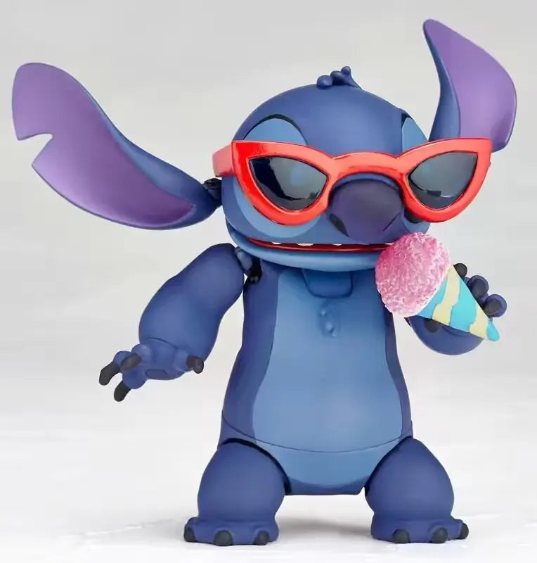 2025 New Kaiyodo Stitch Action Figure Revoltech Stitch Figurine Joint Mobile Model Toys Ko Version Collection Children Gifts