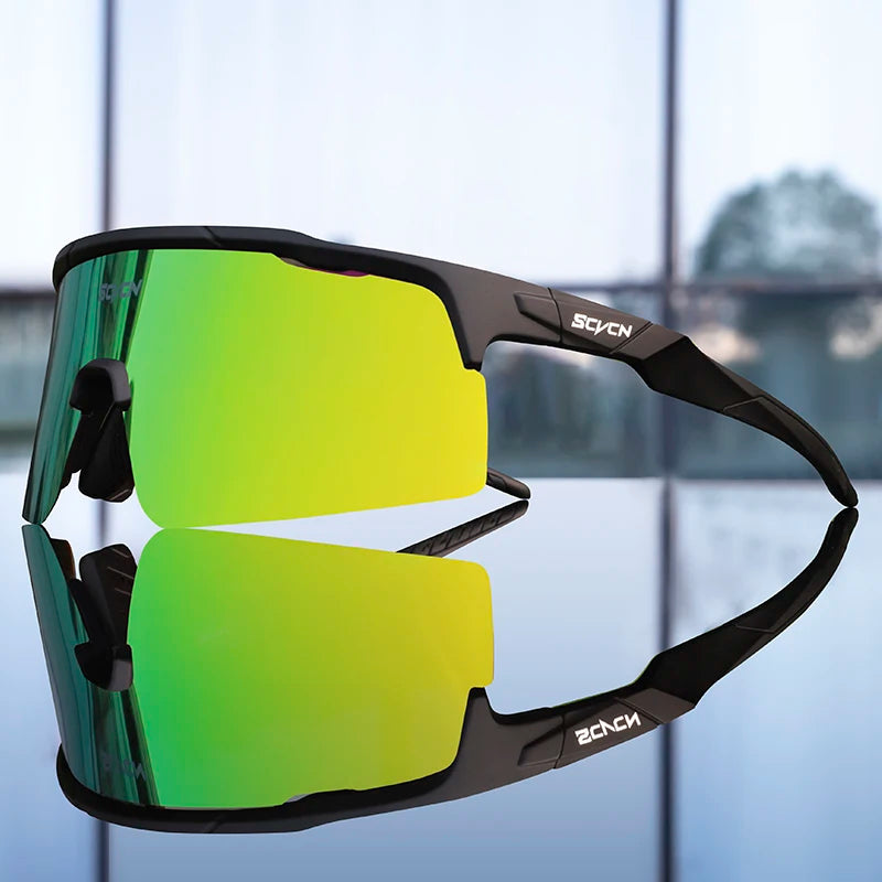 SCVCN Photochromic Cycling Glasses for Men Women Outdoor Sports Bicycle Sunglasses MTB Mountain Bike Goggles Road Eyewear UV400