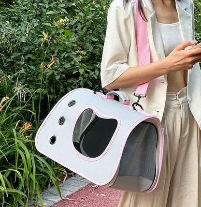 Premium Portable Foldable Breathable Pet Carrier Bag Lightweight for Small Dogs Cats Outdoor Cat Kitten Shoulder Carrying Bag