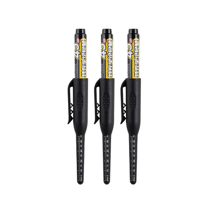 45mm Waterproof Deep Hole Marker Pens Long Nib Head Carpenter Pen Black/Blue/Red Ink for Multi-Purpose Woodworking Hand Tools