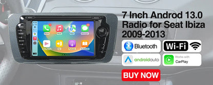 Android Car Radio for Seat Ibiza MK4 6J 2008-2015 Multimedia Player CarPlay Android Auto GPS Bluetooth WIFI Car Head Unit 9inch