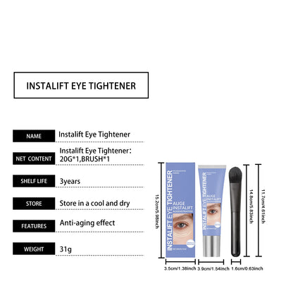 Temporary Tighten Eye Cream for Removal Eye Bags Anti Puffiness Dark Circles Removal Firming Increase Elasticity Massage EyeCare