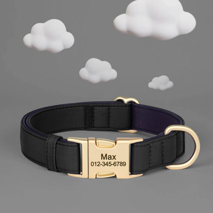 8 Colors Nylon Dog Collar Personalized Dog Collars Colorful Custom Pet ID Collars Necklace Breathable for Small Medium Dogs Pug